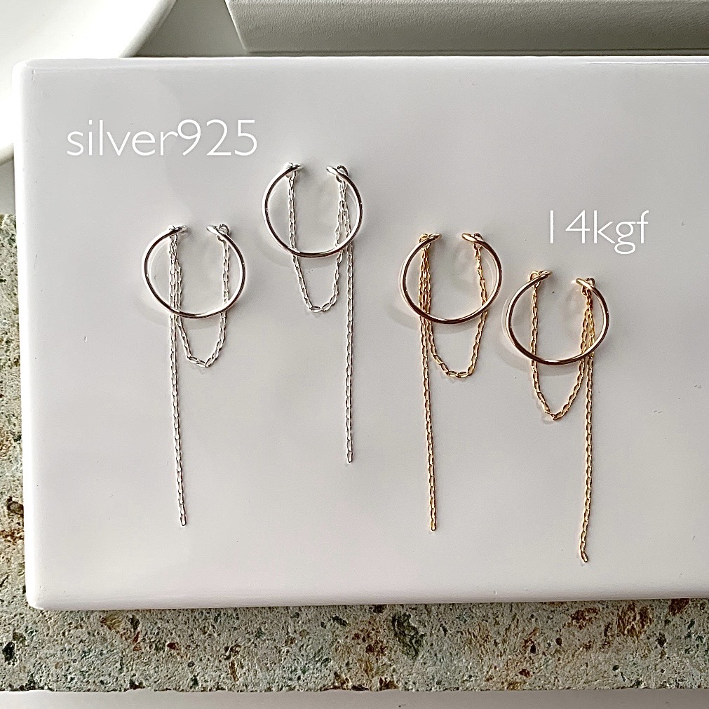 【ため息級の繊細華奢デザイン✶】欲しかった両耳イヤーカフ*✴︎